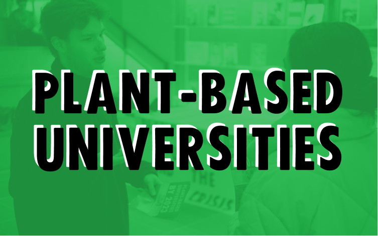 Image saying 'Plant-based universities'